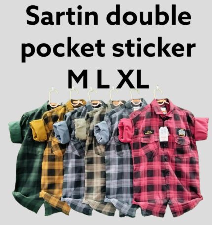 Full Sleeve Checks Shirts , Wholesale Set 18pcs,Sku-Sw52