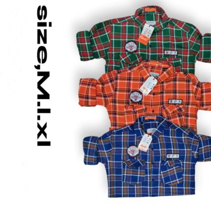 Full Sleeve  Checks Shirts , Wholesale Set 18pcs,Sku-Sw106